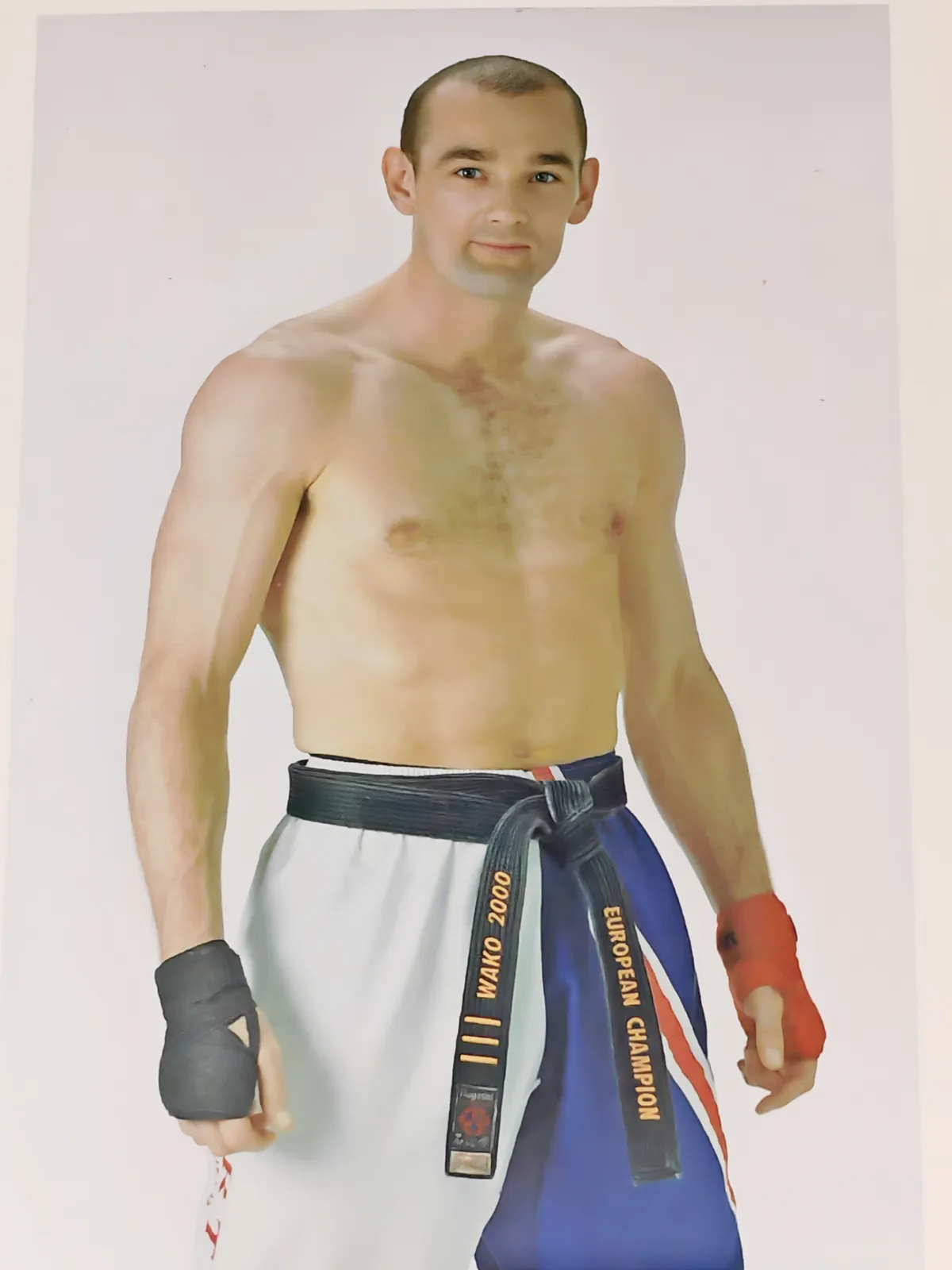 Paul Lynch as a young kickboxer during his championship years in the 1990s