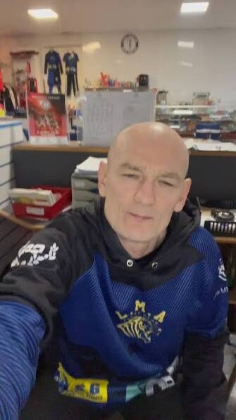 Paul Lynch wearing Team LMA training kit
