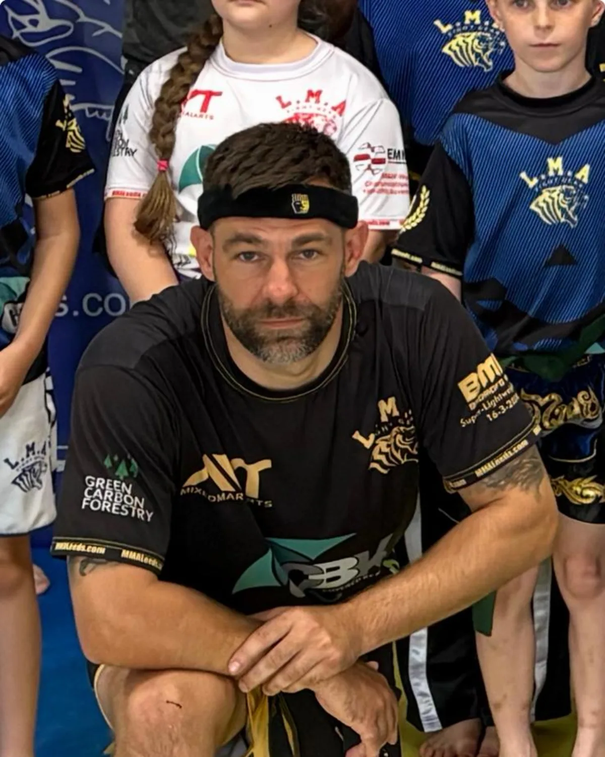Coach Steven Benning coaching at Leeds Martial Arts College